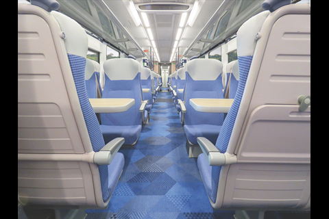 Axminster Carpets and DG Design have supplied carpets for refurbishment of the 51 Class 185 Siemens Desiro DMUs operated by TransPennine Express.
